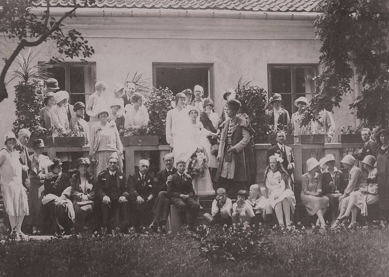 Ślub Aleksandra Moesa z Barbarą Sobańską, 1927 r.